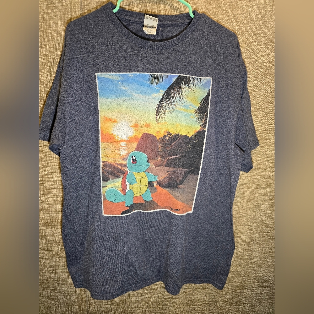 Pokemon Squirtle Tshirt XL Dark Gray